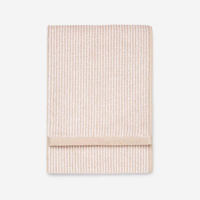 MARC O`POLO STRIPE HANDDUK BEIGE/WHITE